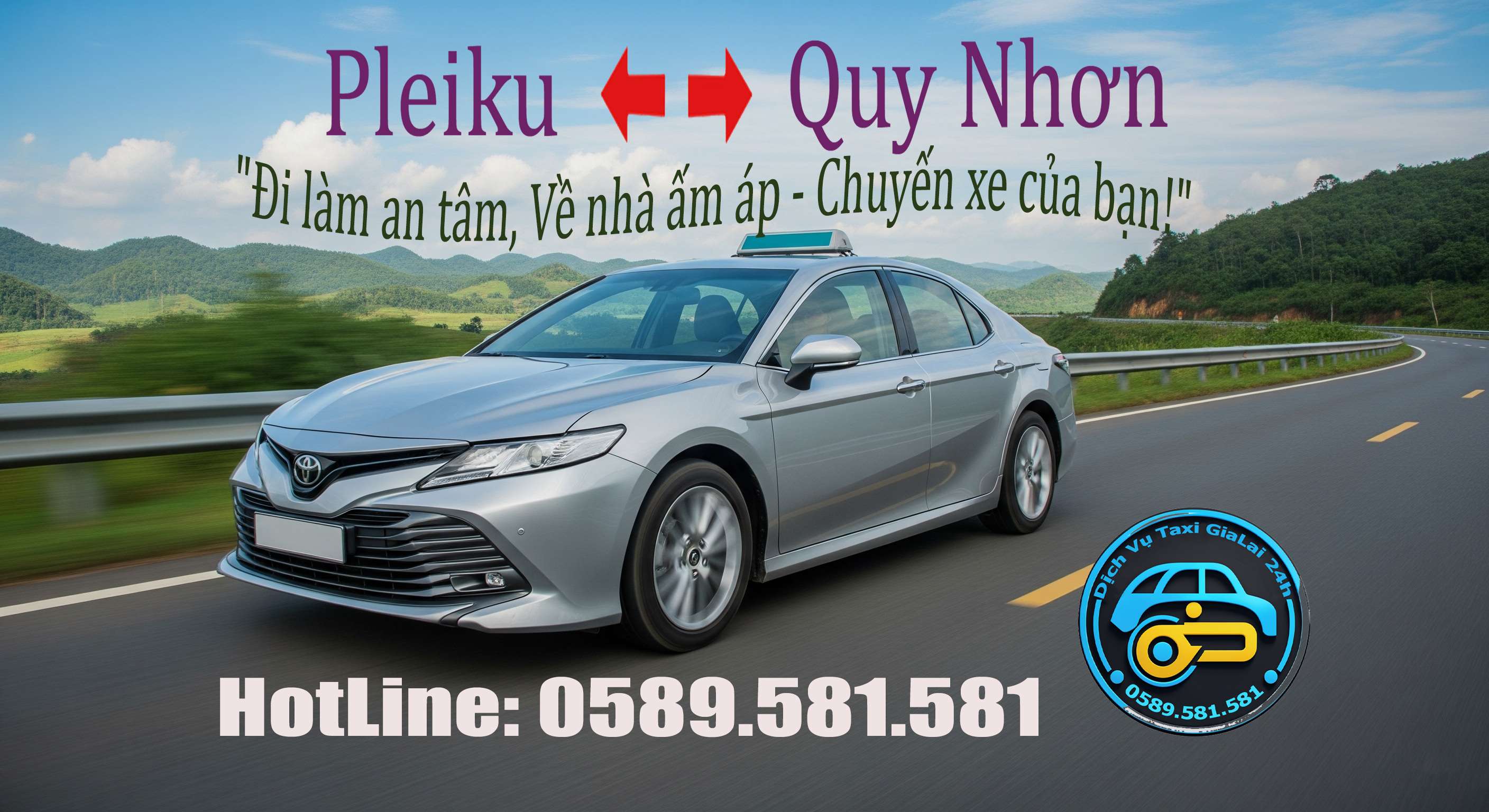 xe hợp đồng pleiku đi quy nhơn