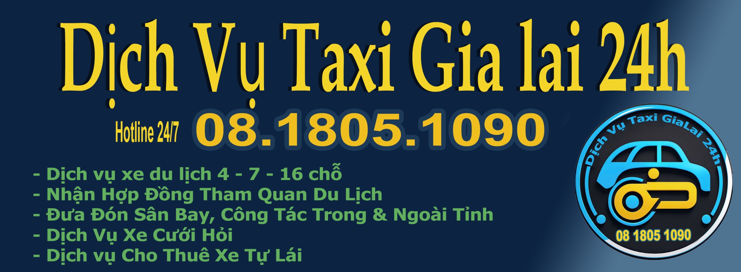 Dịch Vụ Taxi Gia Lai 24h